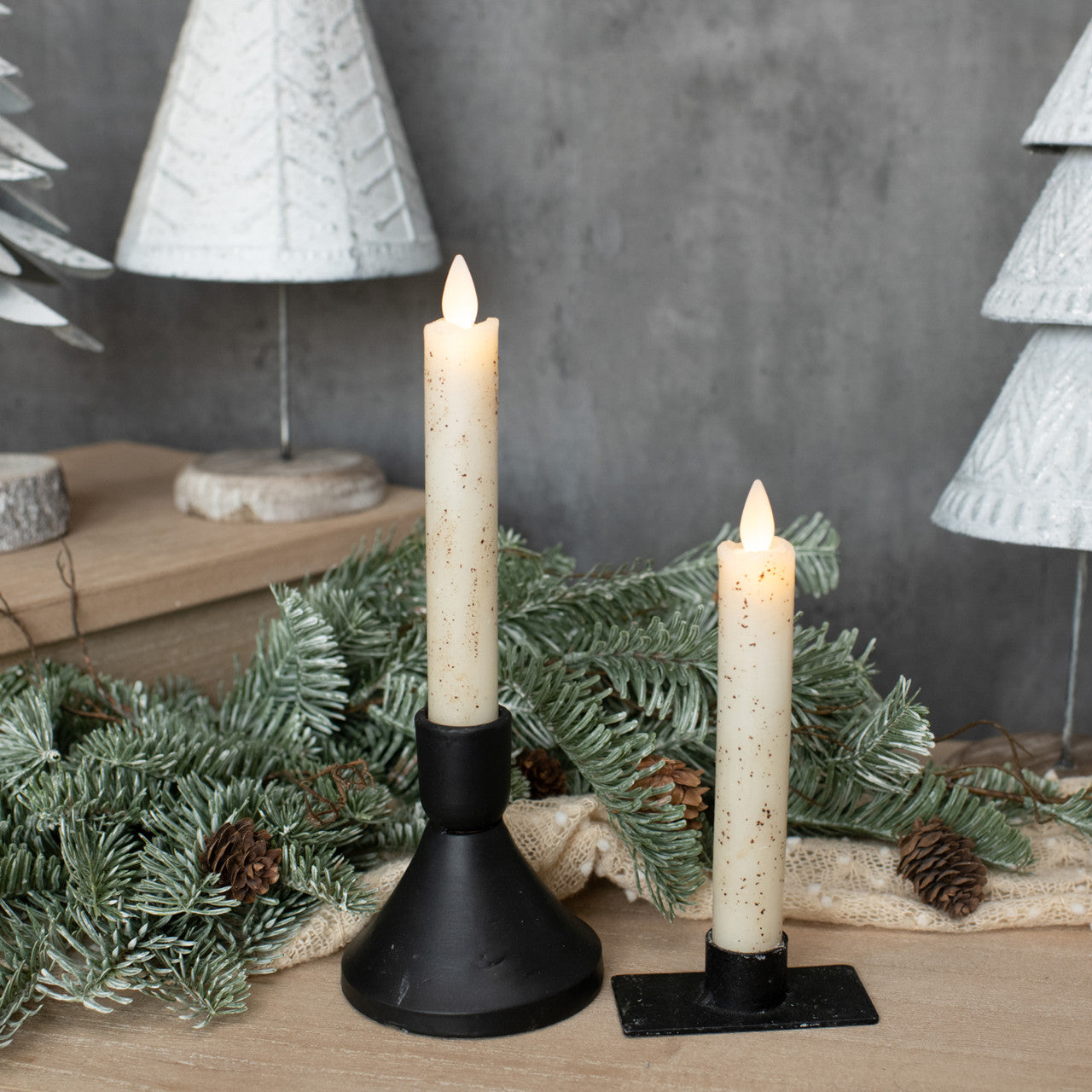 Individual 6.75 Moving Flame Taper Candle