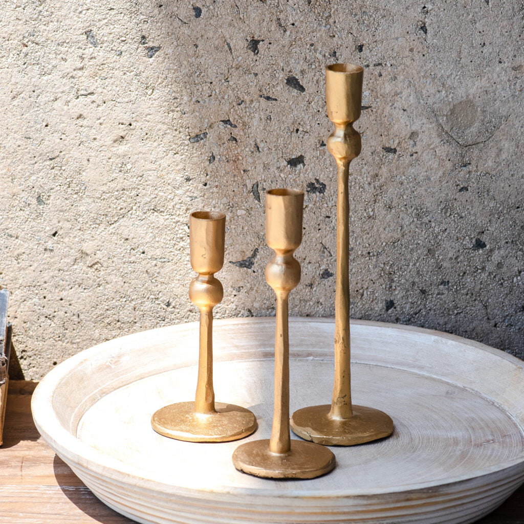 S/3 Iron ball Candle Stand