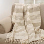 Stripped + Tassel Throw