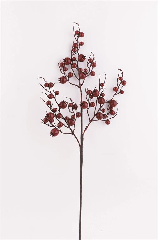 BERRY SPRAY, 24", BURGUNDY