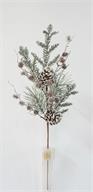 Mixed Snowy Pine & Pinecone Spray