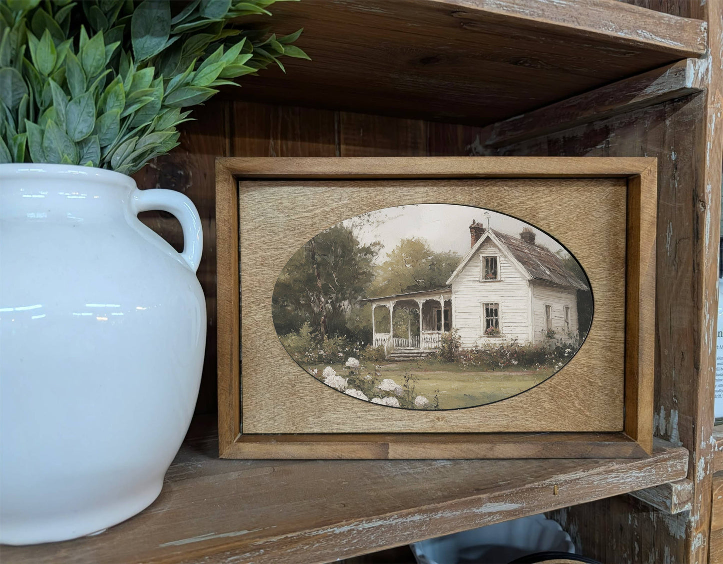 Box Framed Canvas Art Spring Farmhouse