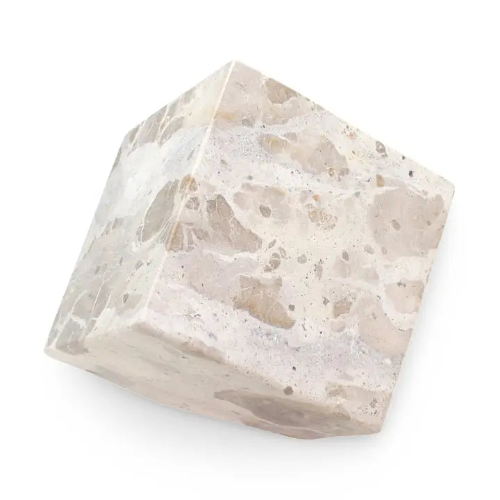 Butter Scotch Marble Cube Object