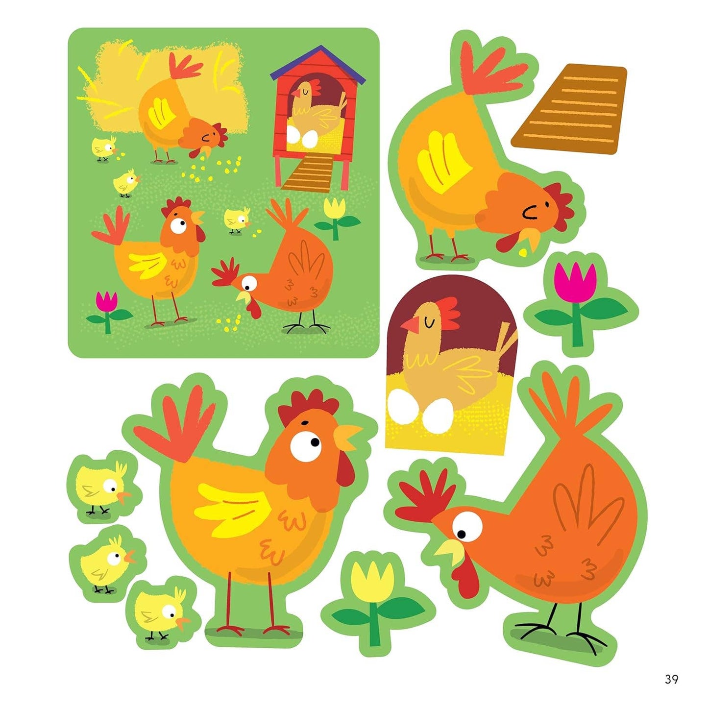 First Fun Sticker Painting: Farm Animals-12 Colorful Scenes