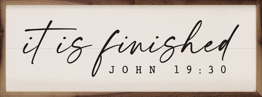 It Is Finished John 19 30 White