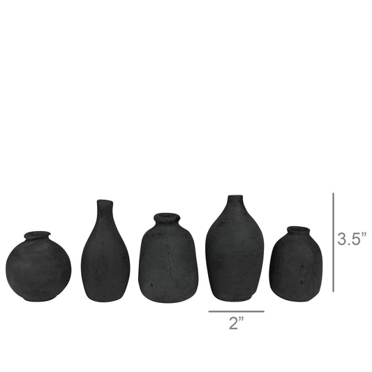 Terra Cotta Vessels, Black Asst