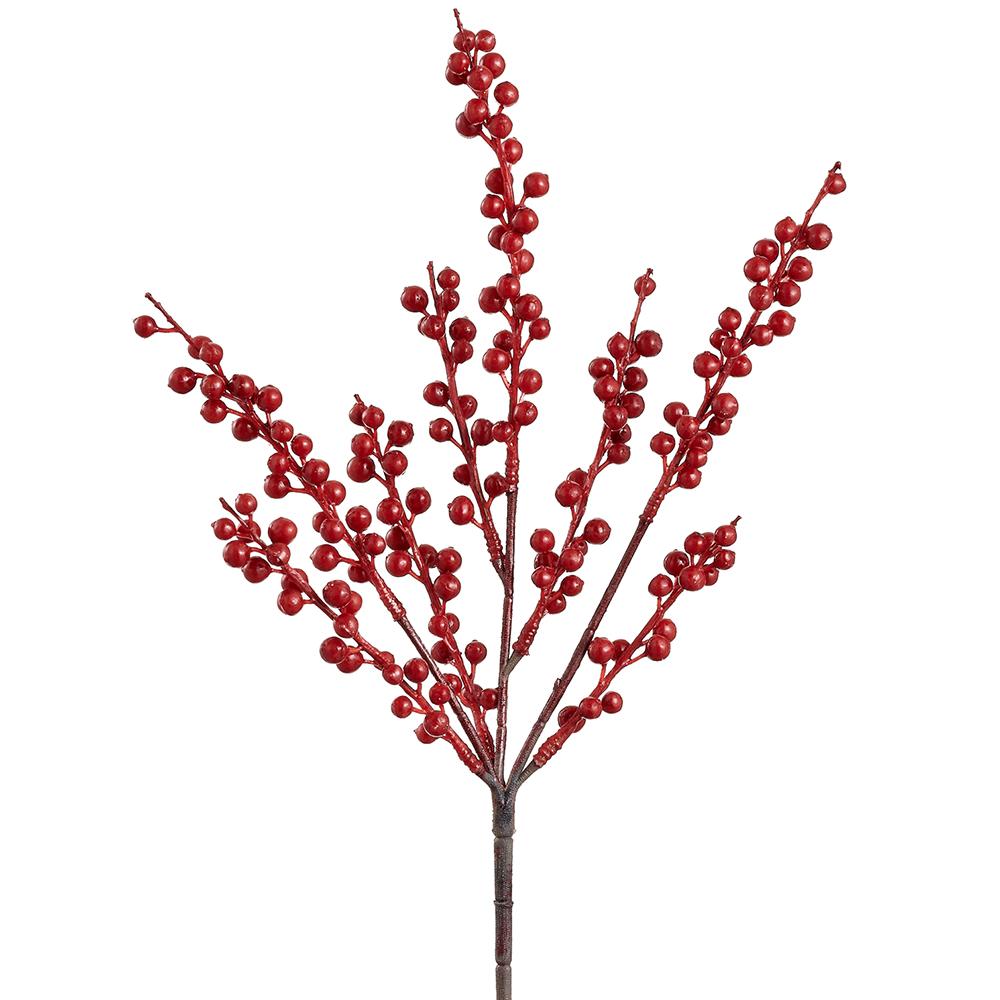 Plastic Berry Bush REd