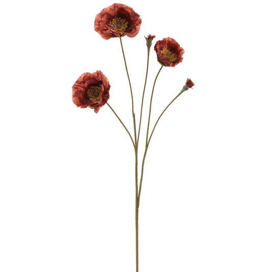 26" Poppy Spray