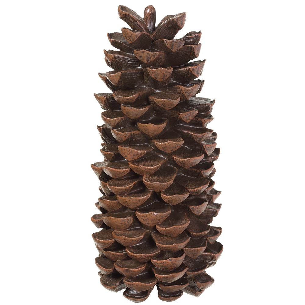14" Pine Cone Table Top Brown