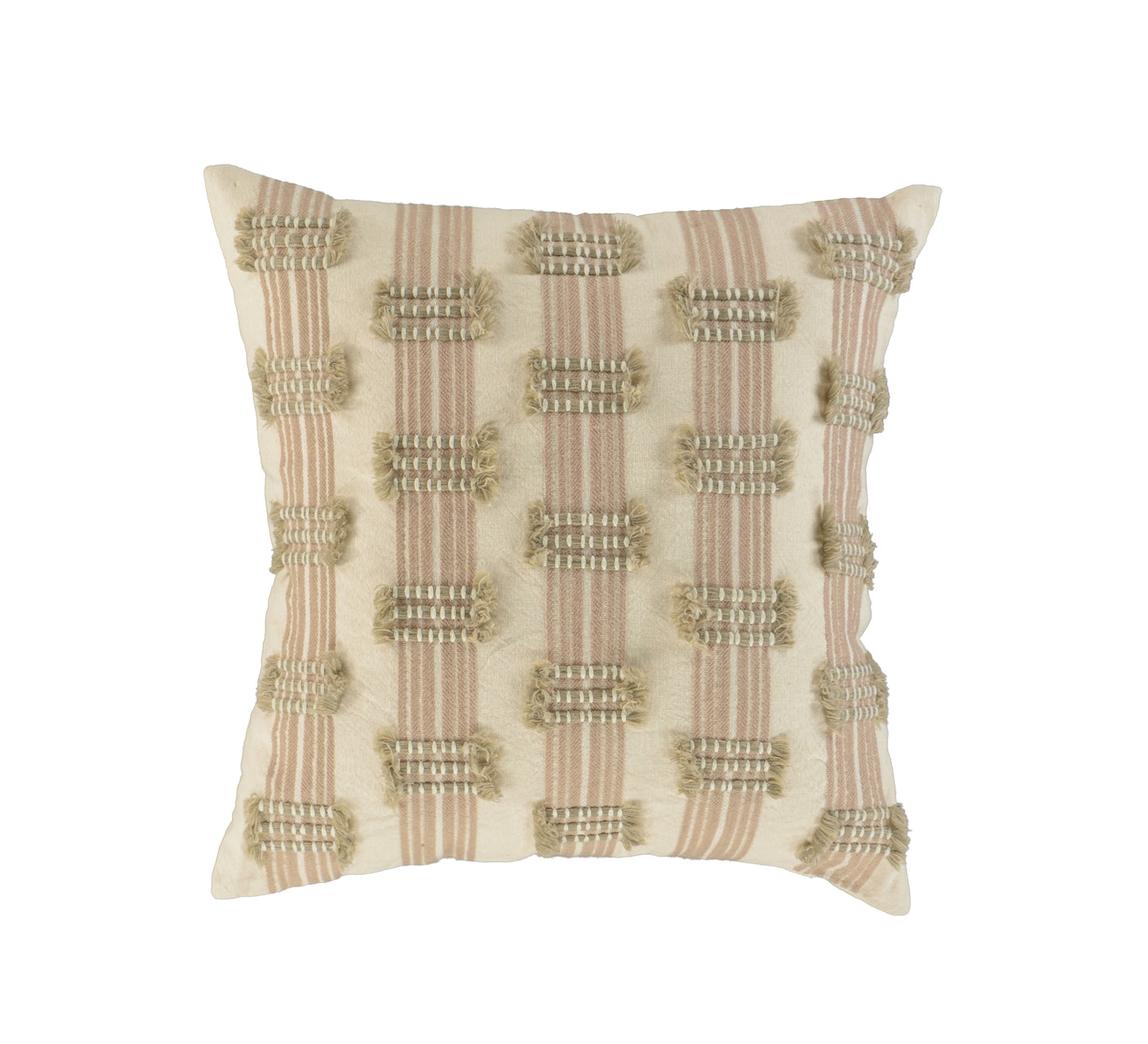 Mauve Striped Pillow