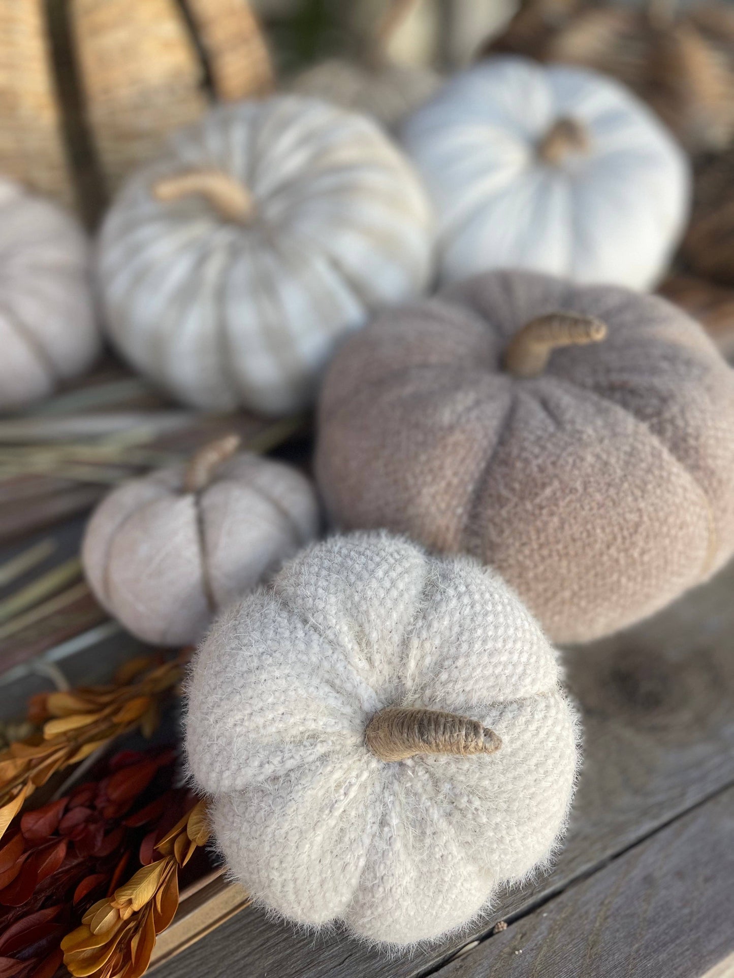 CF-3138 - Sm. Tan Diamond Fabric Pumpkin