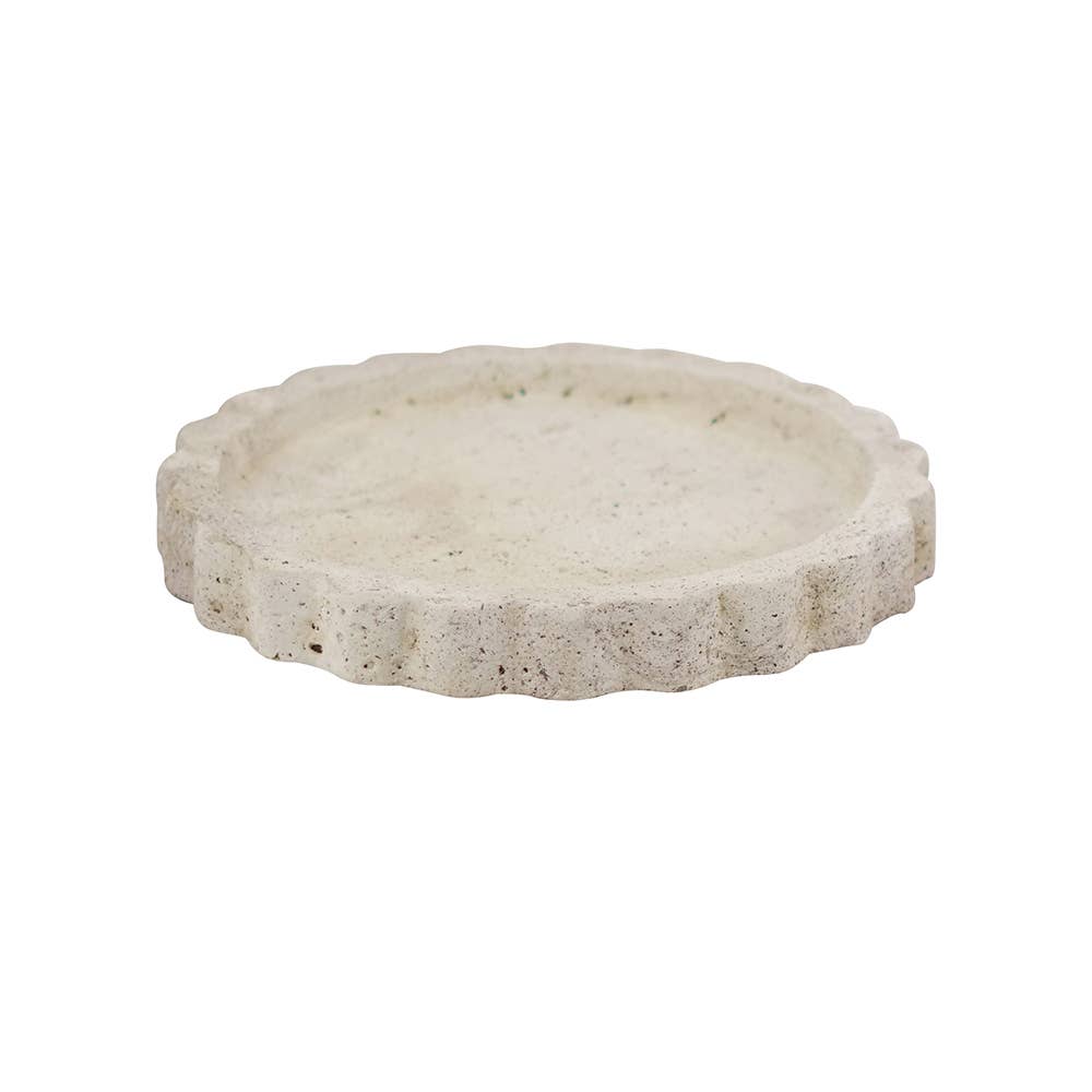 D10x1.5" Decorative Tray - Beige