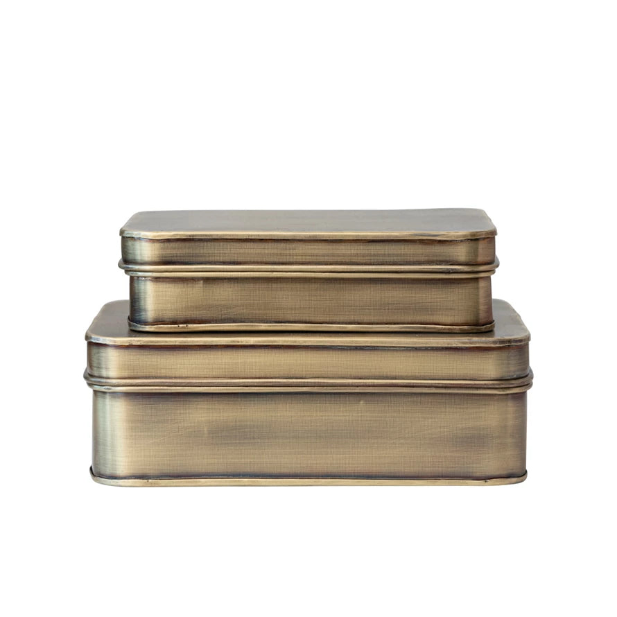 LG Metal Box, Antique Brass Finish