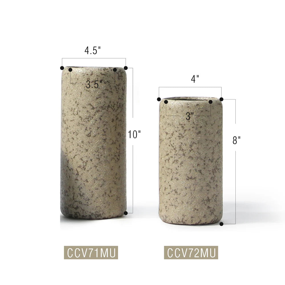 Earthen Curve Cylinder Vase