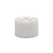Ivory 3 Wick Small Wick Flameless