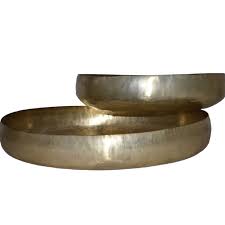 Silver Gold Crackle Finish Tray