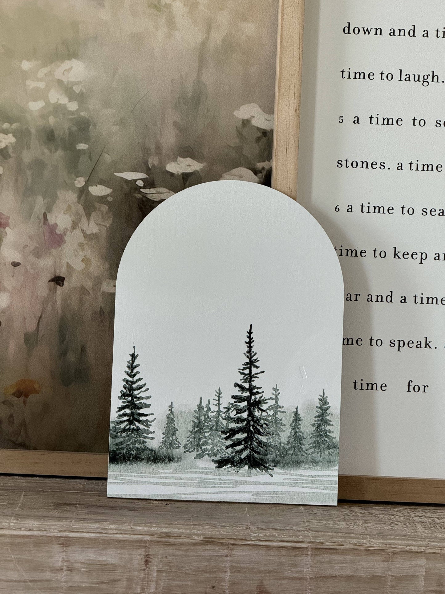 Winter Tree Landscape, Arch | Christmas Decor
