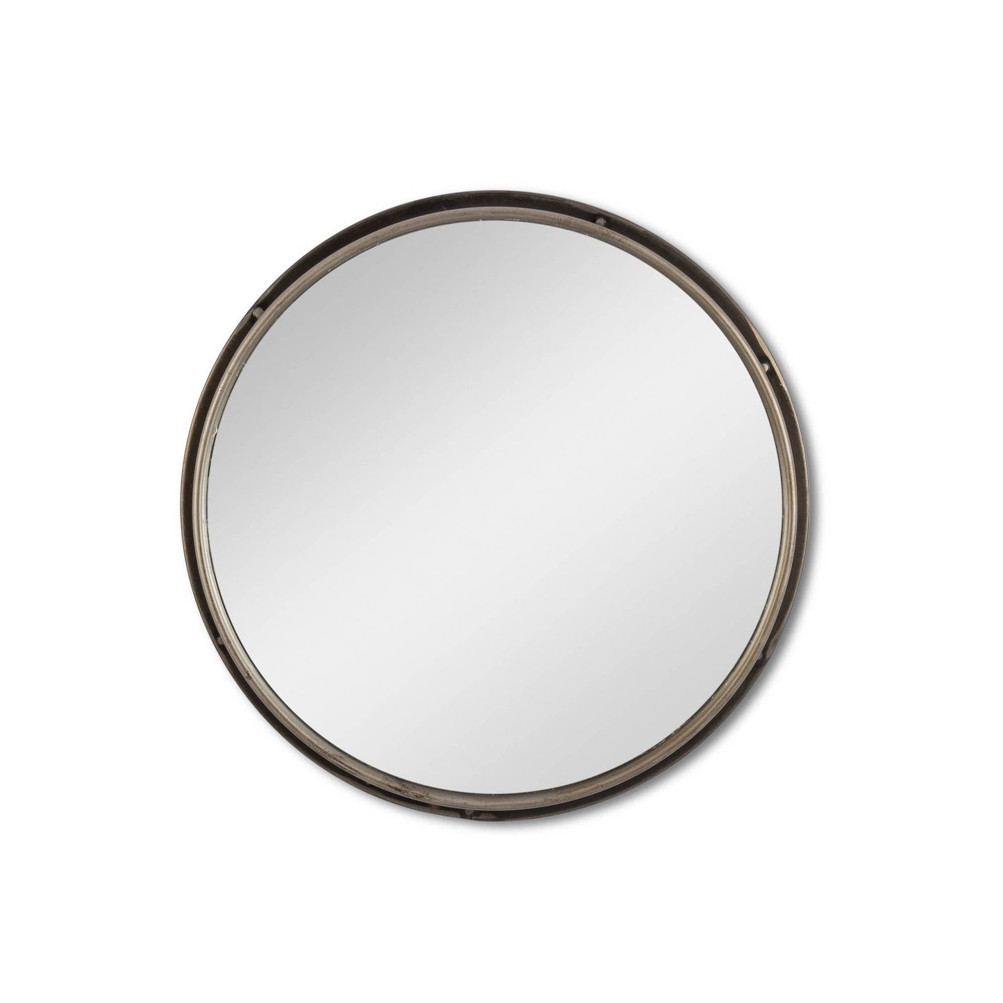 Park Hill Collection Iron Frame Mirrored Trays, Set of 2