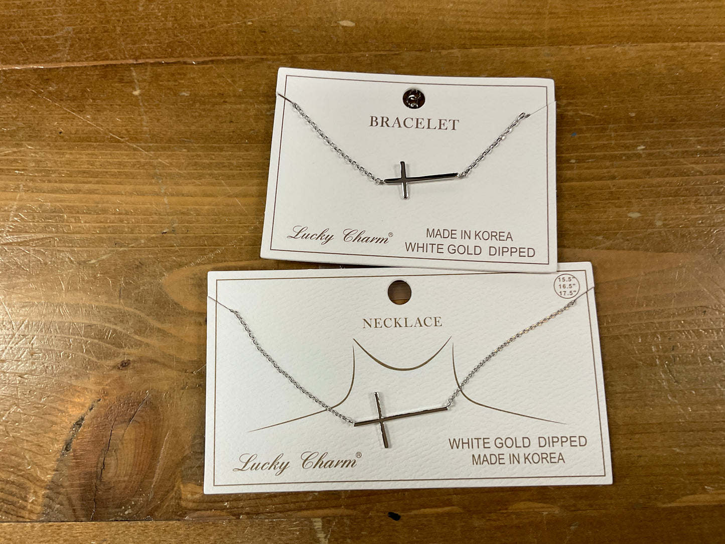 Silver Skinny Cross Necklace