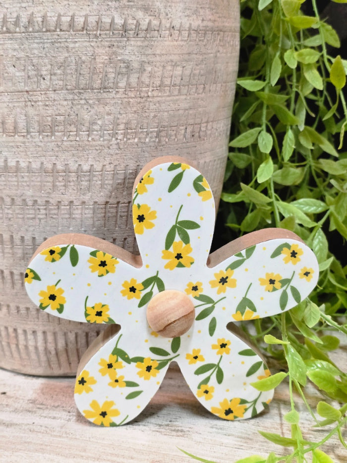 Printed White Flower