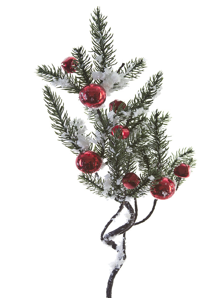 20'' JINGLE BELL W/PINE SPRAY