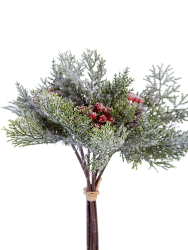 12" Frosted Cedar Berry Bundle