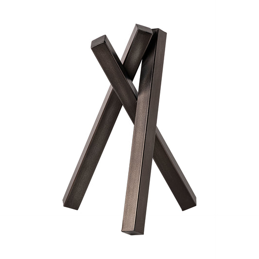 Bastian Large Black Metal Abstract Object