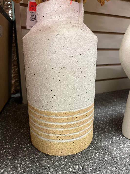 MD Yellow Stripe Vase