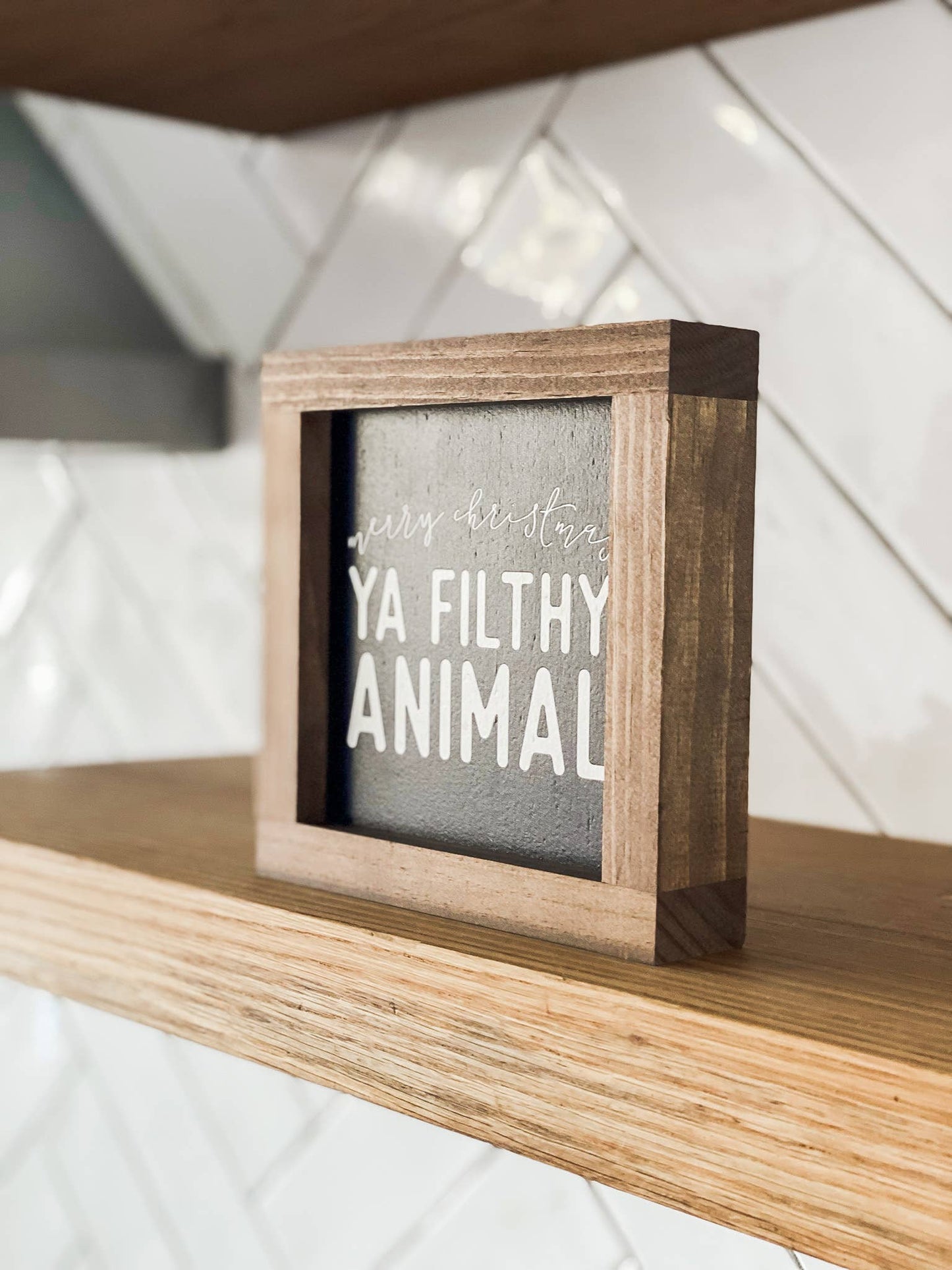 Merry Christmas Ya Filthy Animal | Christmas Wall Decor