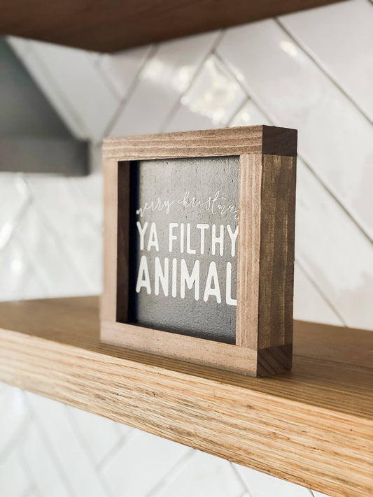 Merry Christmas Ya Filthy Animal | Christmas Wall Decor