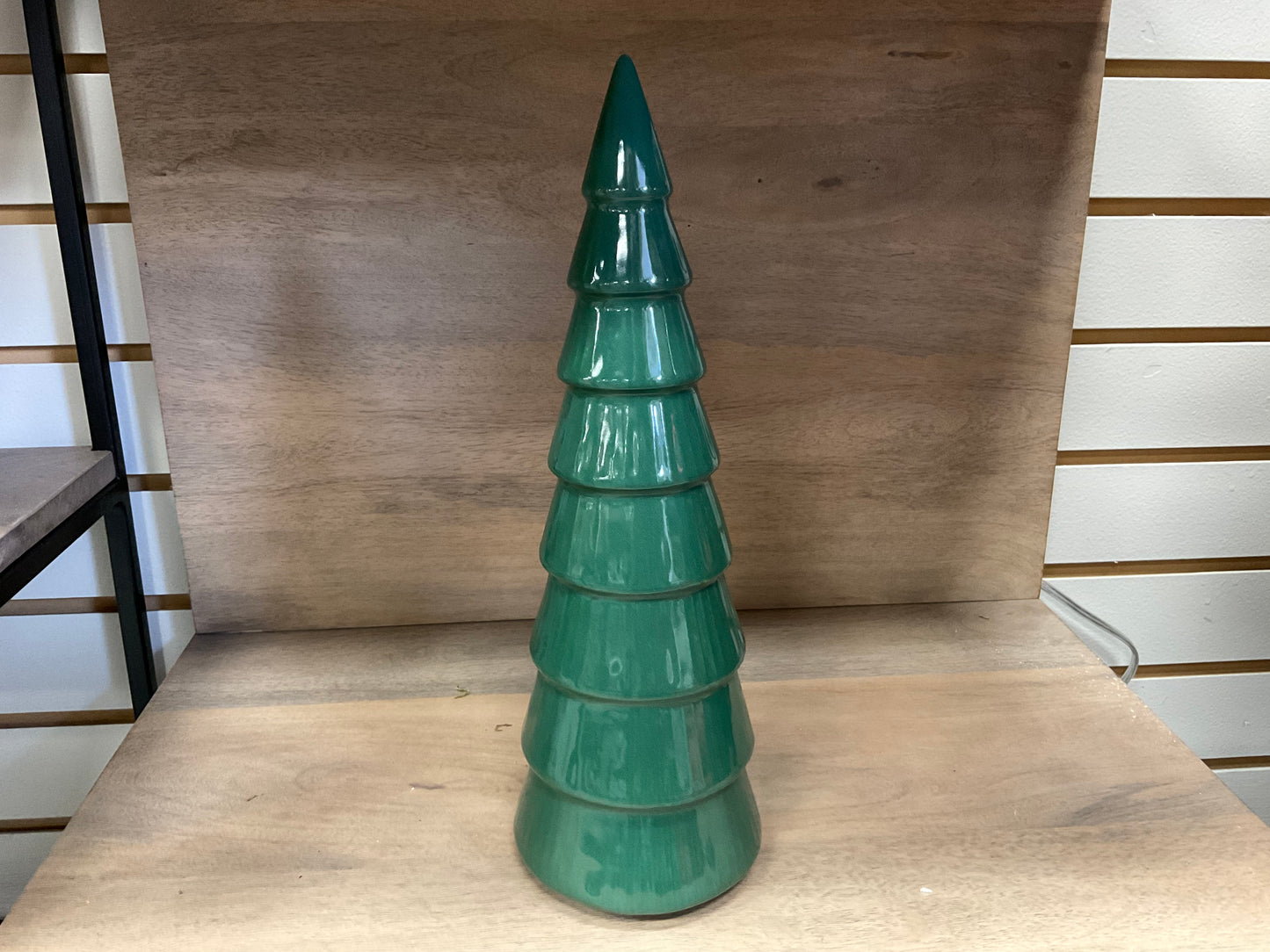 Ceramic Holiday Tree-Glazed Winter Green