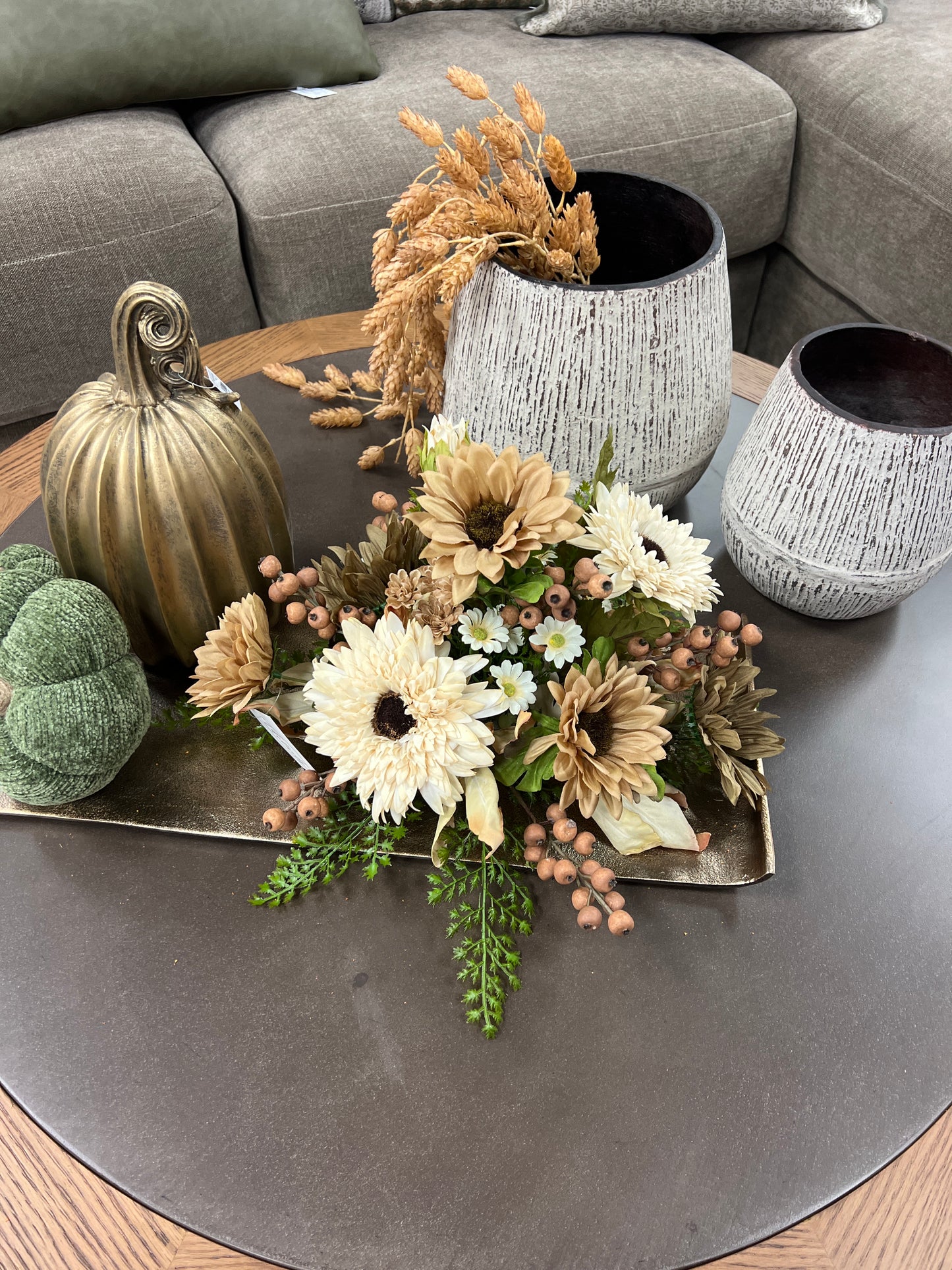 Cream Sunflowers Arrangement