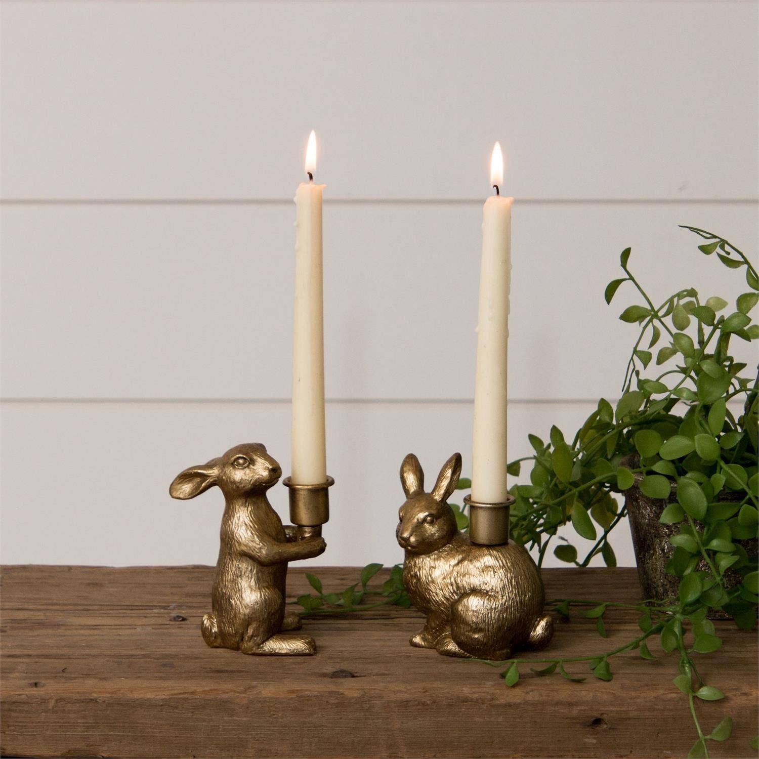 Audrey's Home & Gift Bunny Candle Holders - Thumbnail 2