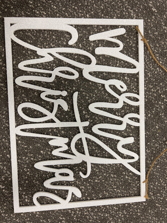 11.5x16”L Glit Xmas Hang Decor