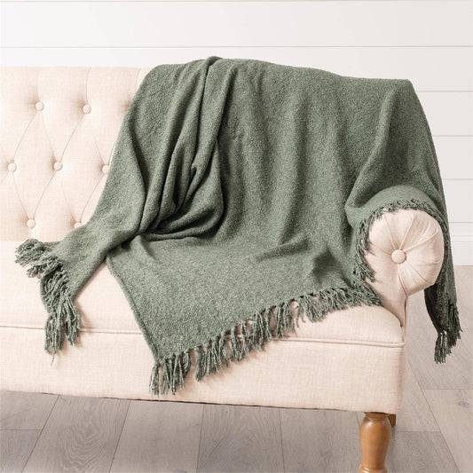 Throw - Boucle, Olive