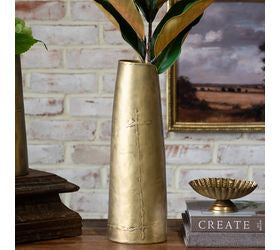 13.4 Ant. Brass Vase