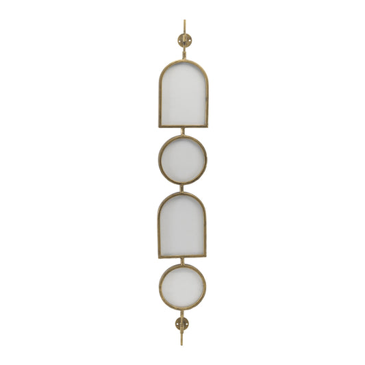 Wall Frame x4 35”H Iron/Glass