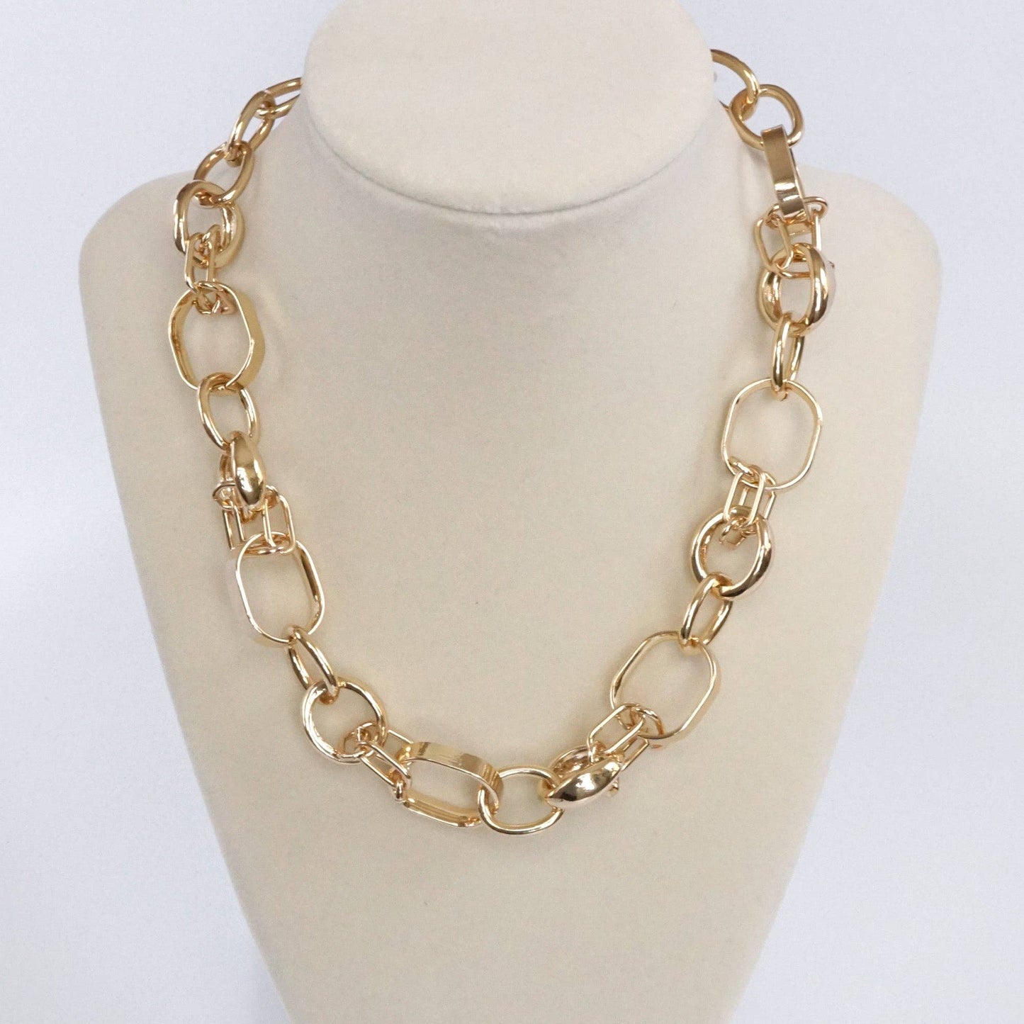 Chunky Chain Necklace Statement Golden Links