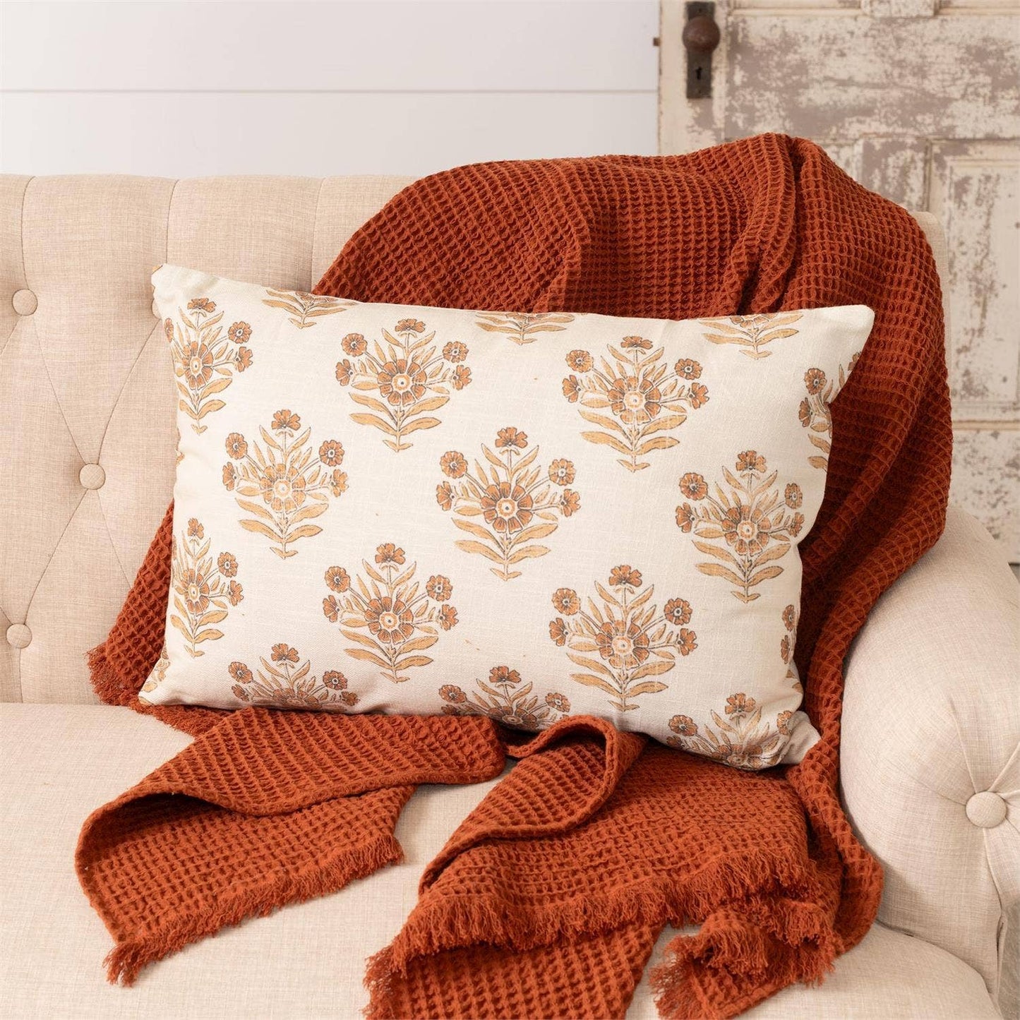 Pillow - Block Print Silhouette, Lg (Pk/02)