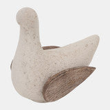 Ecomix 9" Bird Deco, Ivory