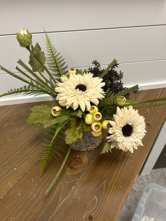 Cream Sunflower Arrangement