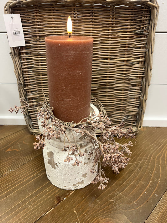 Mauve Berry Candle Ring
