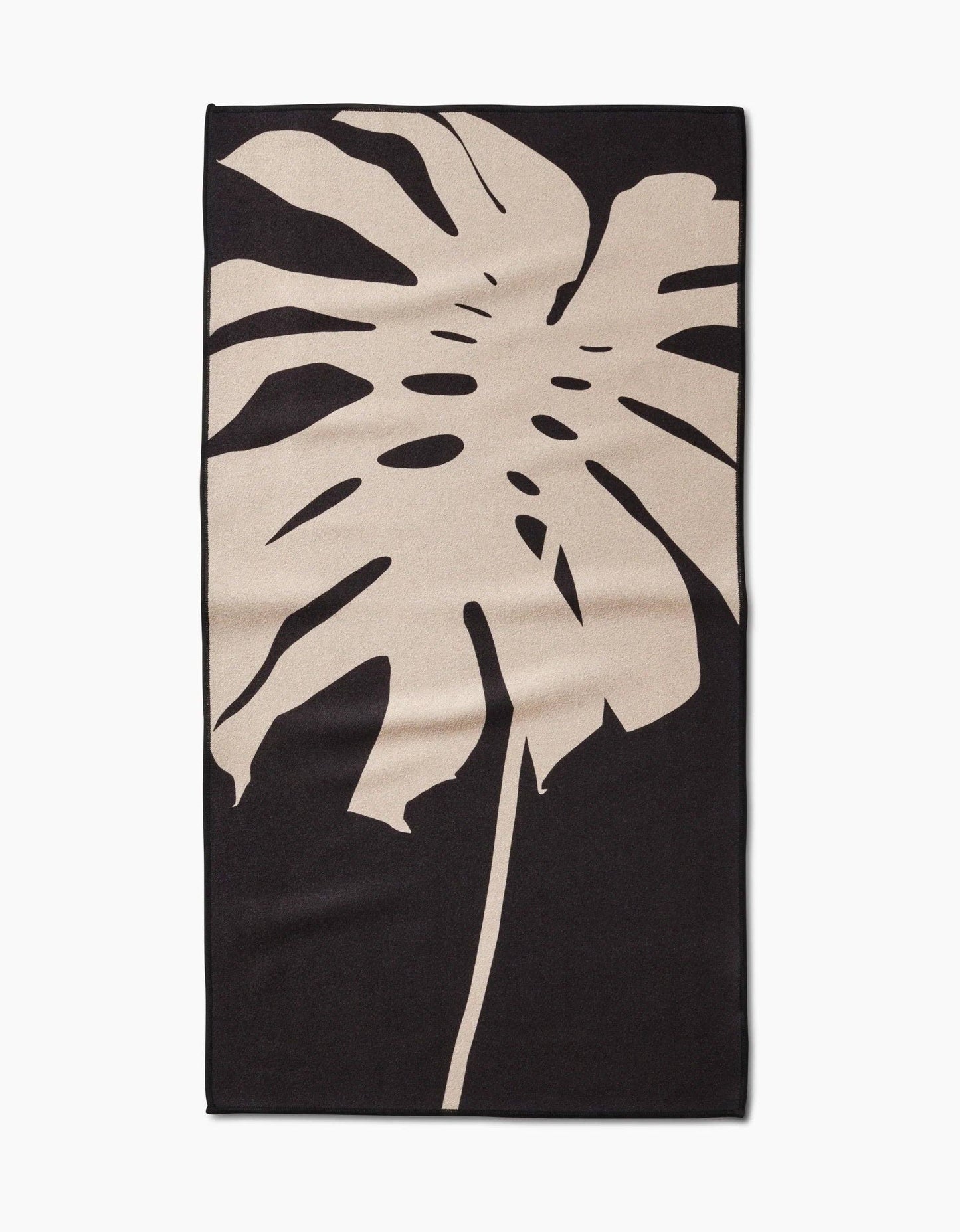 Cream Monstera Fitness Towel