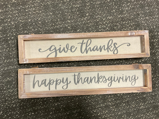 Fall Wood Printed Sign