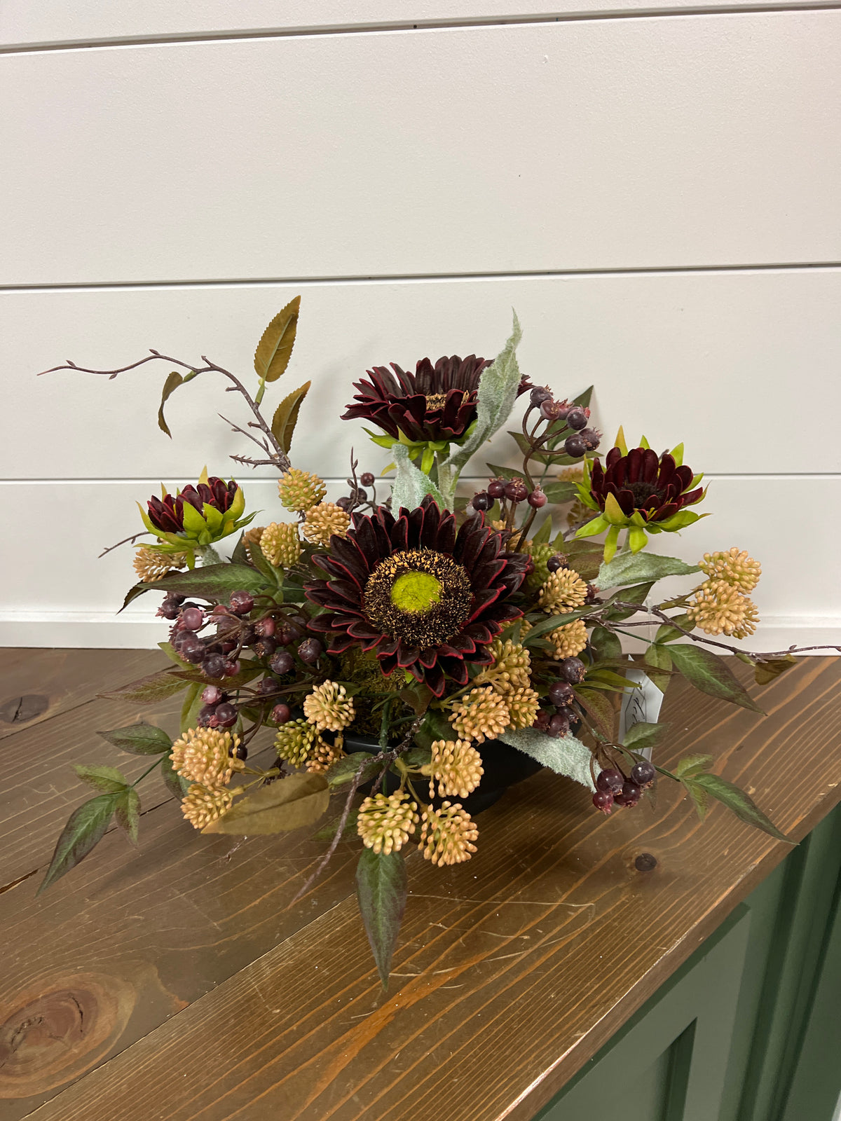 Burgundy Sunflower Arrangement