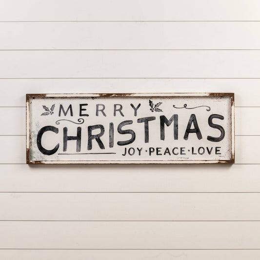 MERRY CHRISTMAS JOY, PEACE, LOVE SIGN
