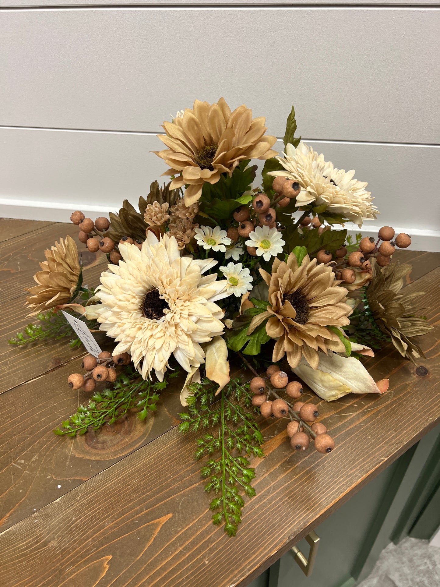 Cream Sunflowers Arrangement