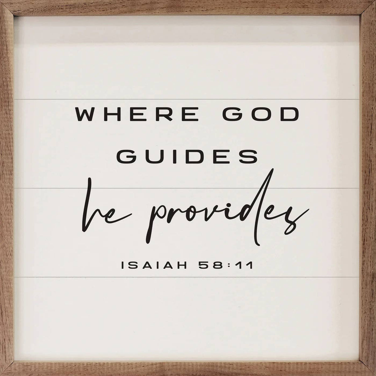 Where God Guides He Provides Isaiah 58 11 White