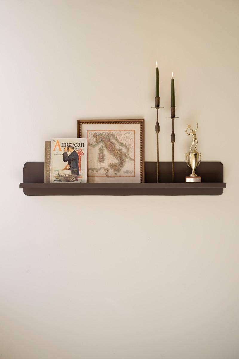 ANTIQUE BRONZE WALL SHELF