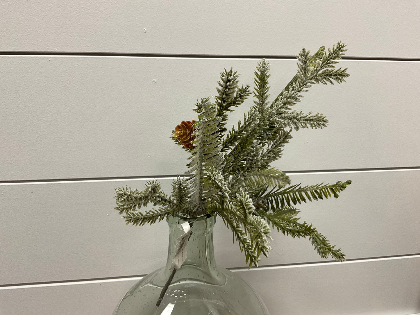 Frosted Hemlock Pine Pick w/Cones